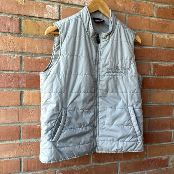 Vintage Y2K Harley Davidson Vest / Medium / Embroidered / Silver - Picture 5 of 6